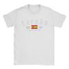 Men T-Shirts Spanish Flag  Casual 100% Cotton Tees Short Sleeve  T Shirts Crewneck Clothes Summer