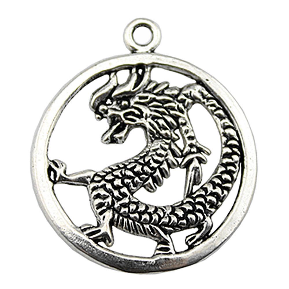 Alloy Pendants Dinosaur Dragon Wing Charms Vintage For Gothic DIY Jewelry Making Supplies