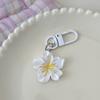 1PC Colorful Romantic Accessory Delicate Flower Sweet Keychain Giftable Backpack Stylish Cherry Blossom Cute 5.5x3cm