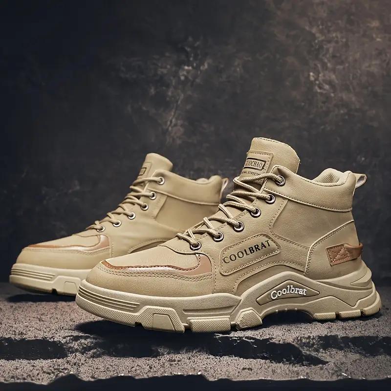 Men'S Casual Sports Boots for Outdoor Training, Versatile Short Boots Suitable for Hiking and Tactical Activities.