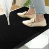 Black rubber doormat for shoes, 90x150cm