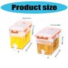 Beverage Dispenser with Tap Leak Proof Plastic Cold Drink Container with Spigot Large Capacity Pitcher for Refrigerator