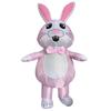 Cycling Style Full Body Easter Bunny Inflatable Costume - Blue Pink Festival Cosplay Doll