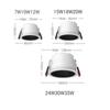 IP65 Waterproof LED Downlight 7W12W15W/18W24W30W LED Ceiling Light Indoor Outdoor Lighting for Bath Room/Balcony AC110V/220V