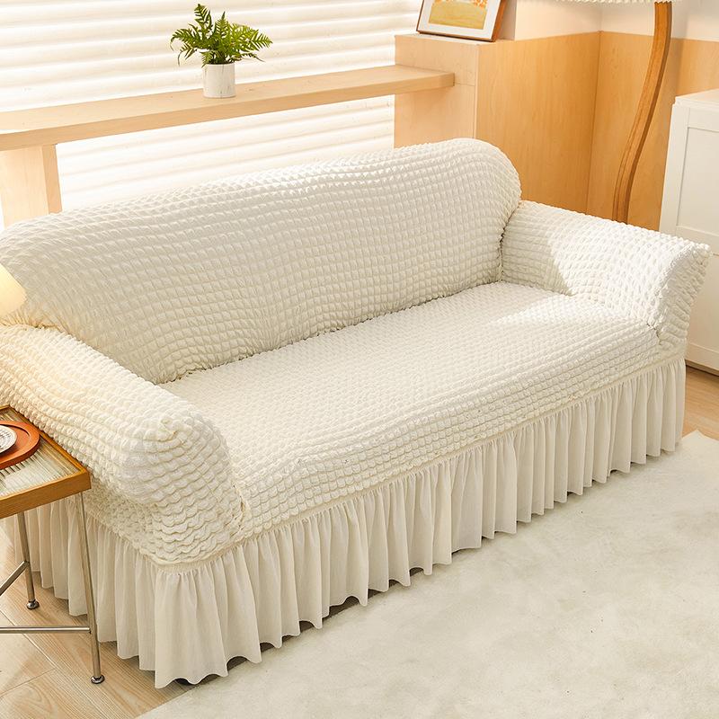 Luxury Seersucker Universal Sofa Cover Lazy High Elastic Sofa Cover Cover All-inclusive Cat Scratch Four Seasons General Anti-slip.