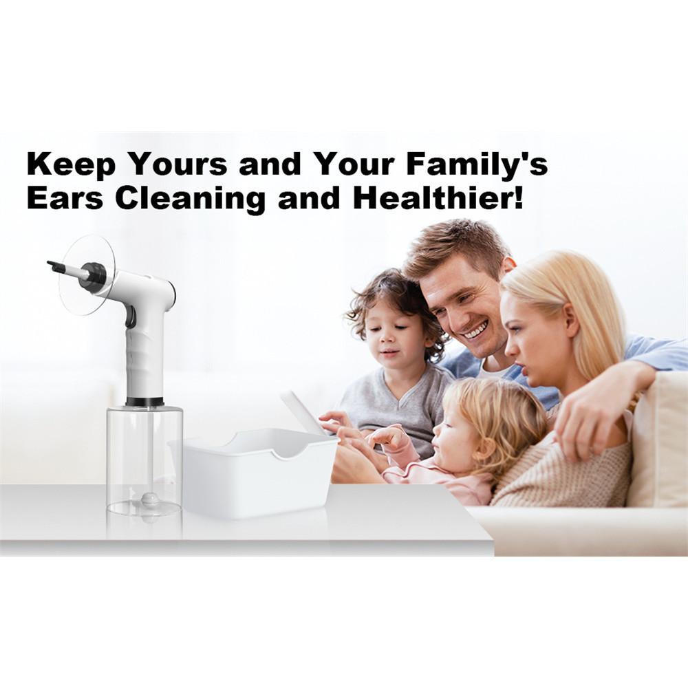 W50 Household Safe and Effective Ear Cleaner 4 Pressure Levels Ear Wax Irrigation Tool Electric Ear Wax Removal Kit