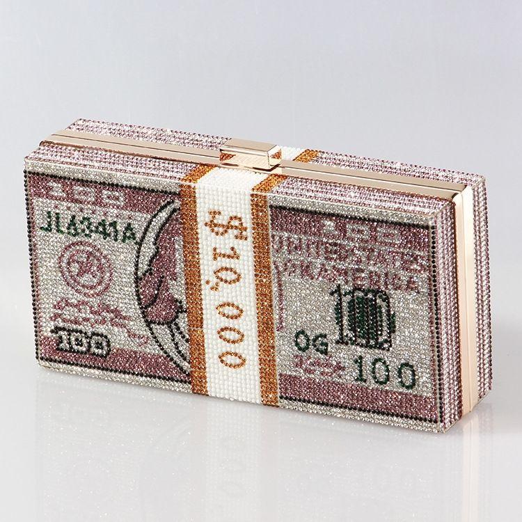 USD ins European and American new models full of diamonds USD bag women's hand crossbody versatile personality popular fashion