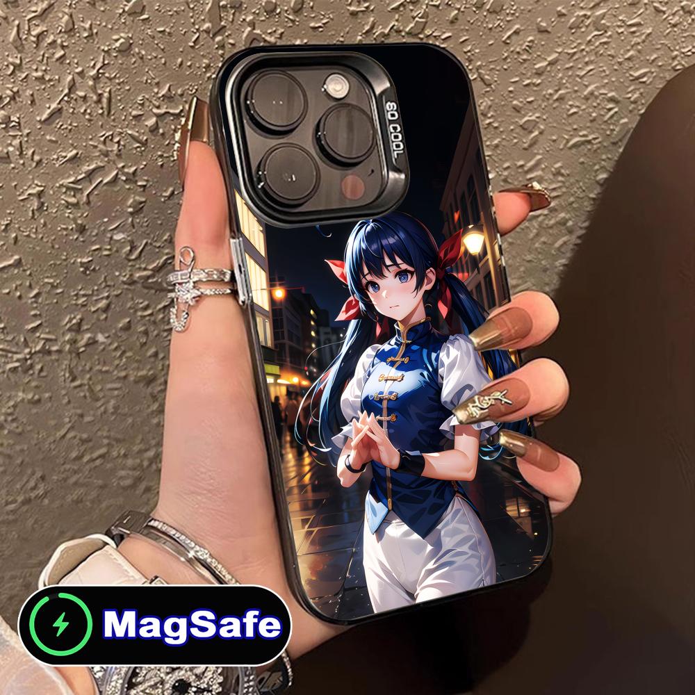Fatal Fury Hotaru Futaba Phone Case for iPhone 17 16 15 14 13 12 11 Air Pro Max Plus MagSafe Translucent Colorful Cover Cover