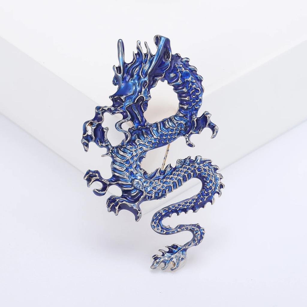 Emaille Chinesische Drachen Broschen für Männer Drachen Pins Event Party Neue Luxus Geschenke Rucksack Dekoration Schmuck Kleidung Accessoires