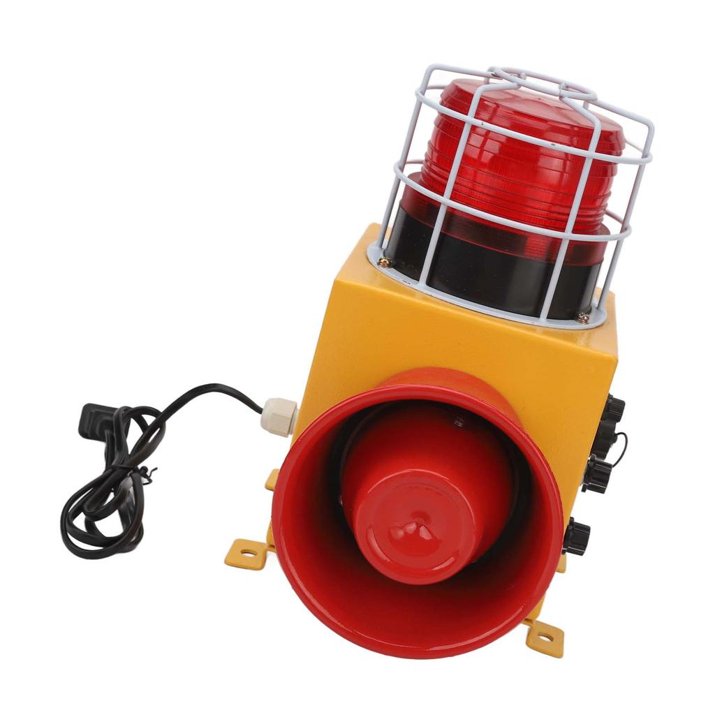 Industrieller Ton- und Lichtalarm Maximum 130DB 9 Töne Helles Warnlicht Wasserdichte Alarmsirene