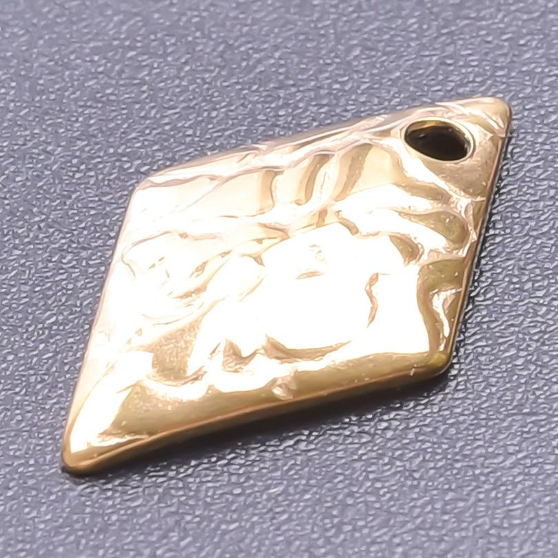 

5pcs/Lot Stainless Steel Real Gold Plated Irregular Indentation Diy Handmade Geometric Necklace Pendant Originality Accessories