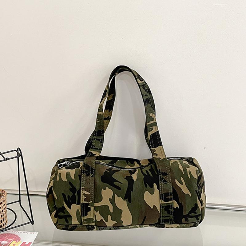 Niche Design Spicy Girl Large Capacity Camouflage Pillow Bag New Trendy Star Single Shoulder Underarm Bag KTB