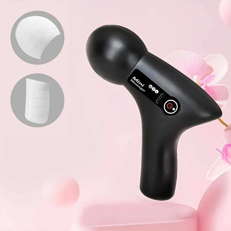 

Мини-массаж - ручной перкуссионный массажный пистолет, компактный персональный массажер, портативная релаксация мышц спины, ног, плеч и стоп чёрный