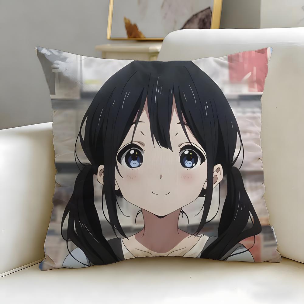 classic anime Tamako Market Cushion Cover Soft & Easy-Wash Pillow Case – Versatile for Couch, Bed, Travel and Office