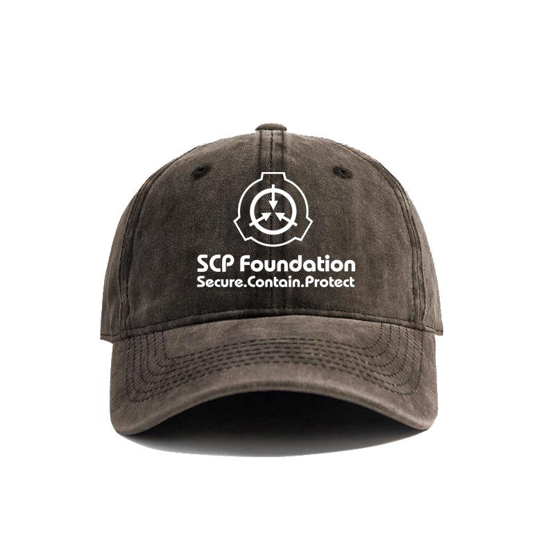 SCP Foundation Bezpečně Udržovat Chránit Baseballová Čepice Opotřebované Klobouky Čepice Unisex Retro Venkovní Letní Nastavitelná SCP Čepice MZ-153