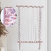 Picture Frames Decoration Hanging Photo Display Boho Macrame Wall Decor Picture Organizer for Teen Girls Cafe Bedroom Women