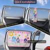 Dinosaur Car Window Shade for Baby Kids Car Sun Shade Curtain for Windows with Storage Net Pocket Sun Glare & UV Rays Protection