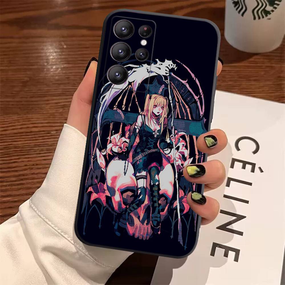 Misa anime D-Death N-Note Case For Samsung Galaxy Case S25 S23 S22 S21 S30 S20 S10 Ultra Plus FE TPU Soft Cover