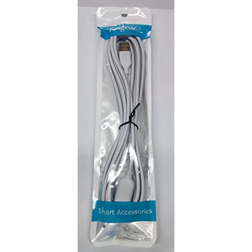 Fasgear USB 2.0 Extension Cable - A Male To A Female Charging and Sync USB Extension Cord (3M, White)