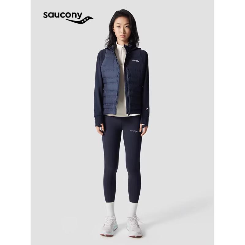 SAUCONY Мужская небесно-голубая утепленная куртка с капюшоном S