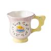 Ceramic Cup Water Cup Household Creative Mug Wind Breakfast Cup Large Capacity High Value Cute Milk Cup