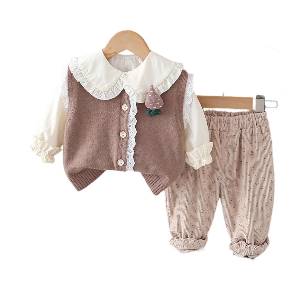 Kids Casual Long-Sleeve Set, Comfortable Daily Wear Outfits