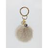 LALA Natural Mink Fur Keychain - Beige