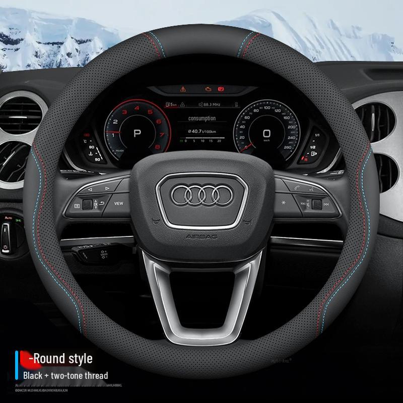 BMW X1 2025 Steering Wheel Cover, All-Season, Sweat-Absorbent, Non-Slip