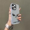 Patterned Matte Frosted Skin Feel Casing PC+TPU 2in1 Angry Face Fighting Printed Protective Cover Soft Back Case