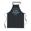 Kitchen Apron - A Formidable Pastry Chef - Black - Cotton - Breton Print