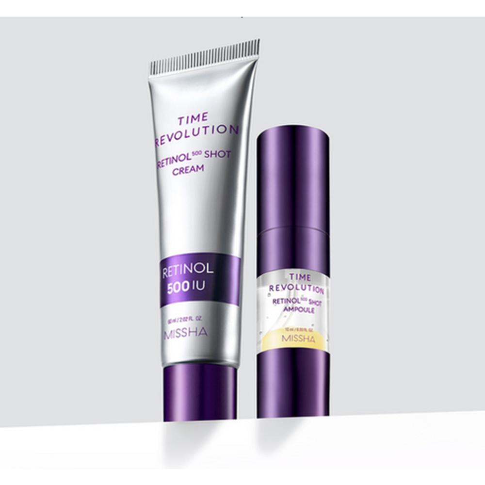 MISSHA Time Revolution 500 Shot Cream 60ml – Intensive Reparaturcreme, Straffende Pflege, Hautstärkende Formel, Koreanisch