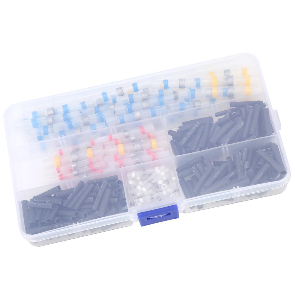 300pcs Heat Shrink Butt Crimp Connector Tube Waterproof Solder Sleeve Wire Connector Set
