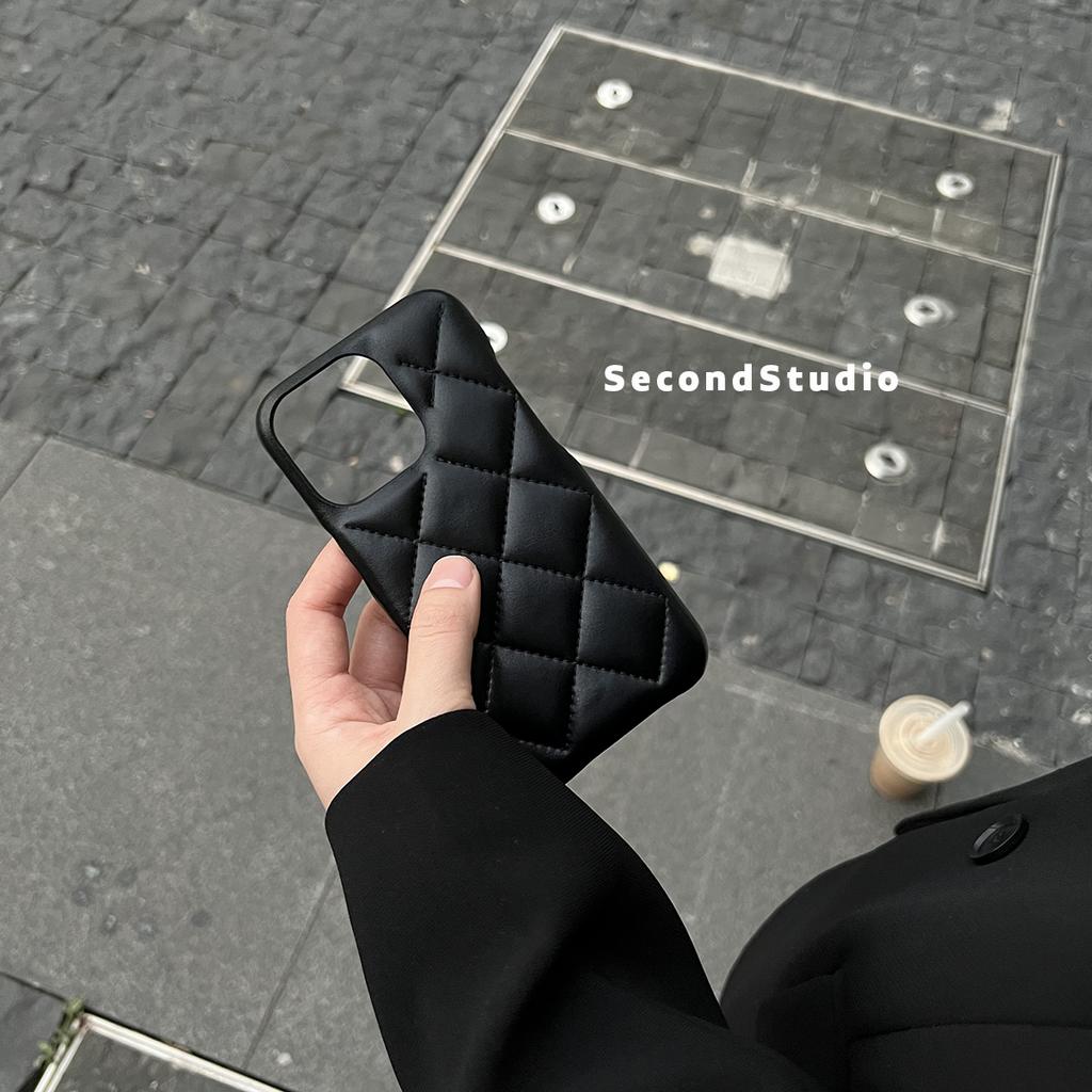 Ins Diamond Lattice Lady Soft Leather Phone Case For Iphone 13 Pro Max Mini 12 11 7 8 Plus X Xs Xr Se 10 Luxury Cover Coque