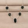 Green Tourmaline Gemstone Silver Elegant Necklace 16-18" 925 Sterling Silver Women Jewelry For Birthday Gift RN-3-7