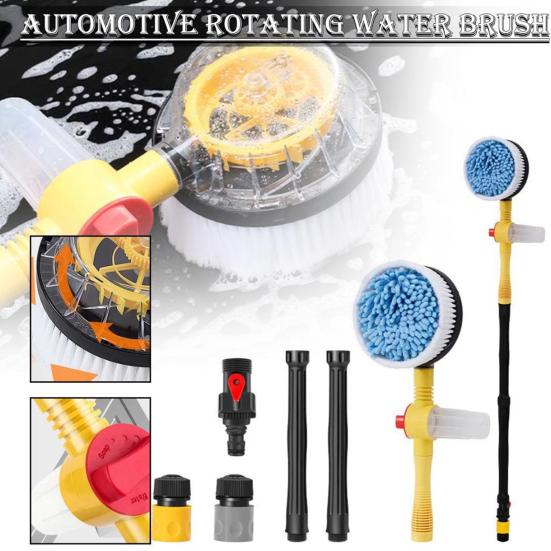 Szczotka do mycia samochodu z 3 trybami spryskiwania, wysokociśnieniowa, obrotowa, kompaktowa, przenośna, ergonomiczna szczotka do czyszczenia samochodu
