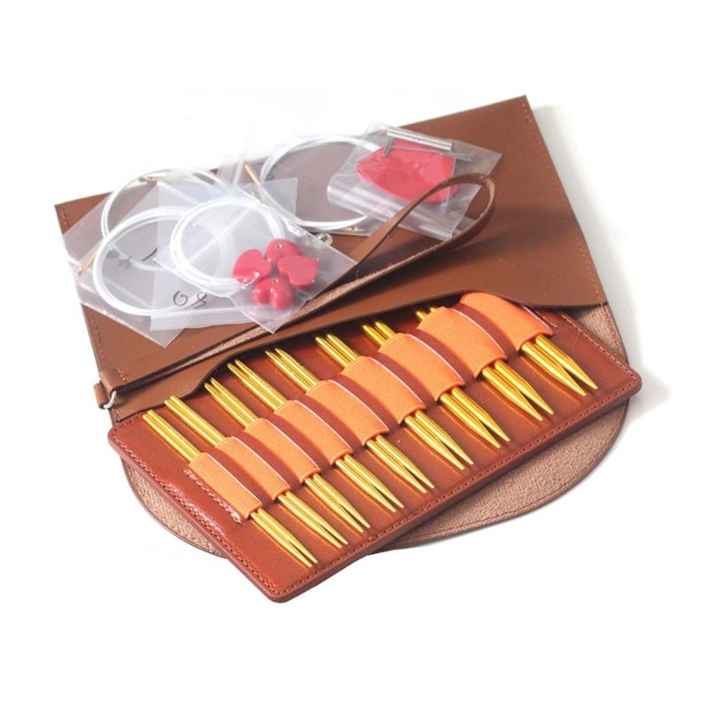 3.0mm-6.0mm Knitting Needle Set Crochet Hook Set Interchangeable Circular Needle Circular Knitting Needle Set