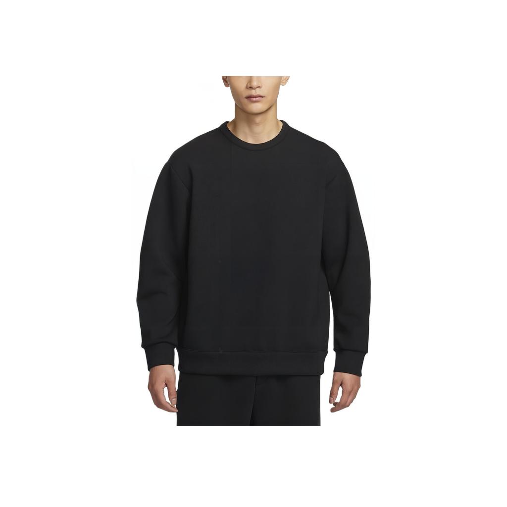 Nike Felpa casual semplice a maniche lunghe con scollo rotondo serie Dri-Fit 24.7 Uomo felpa Nero Grigio Fumo Scuro HQ6965-010