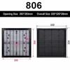 Black Vent Grille Waterproof Louver Vent Air Ventilation System Fan Grille  Electric Cabinet