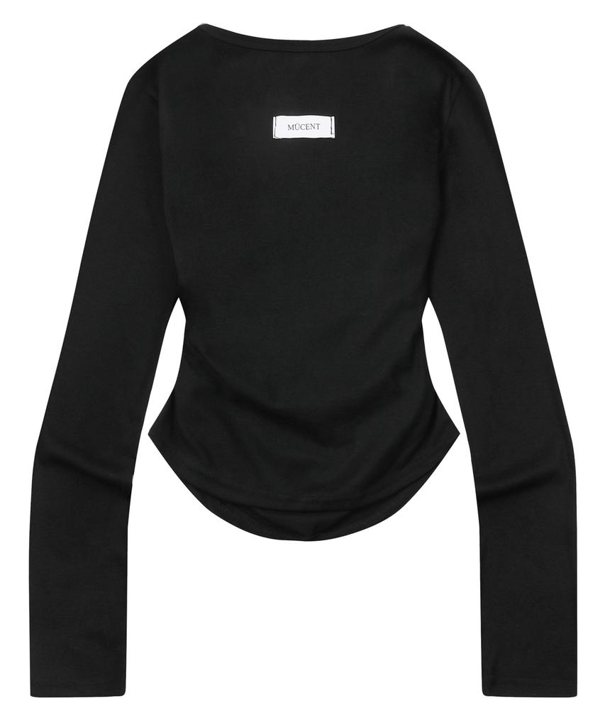 MUCENT Mia Layered Top Cardigan T-Shirt (2 Colors)