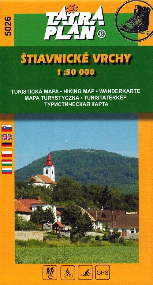 Pieniny / Štiavnické vrchy. Turistická mapa 5026. Tatra Plan