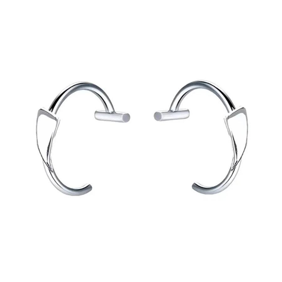 2PCS Trendy 10mm Stainless Steel Punk Clip On Fake Piercing Nose Wrap Lip Rings Unisex Nose Ring Women Men Tusk Body Jewelry