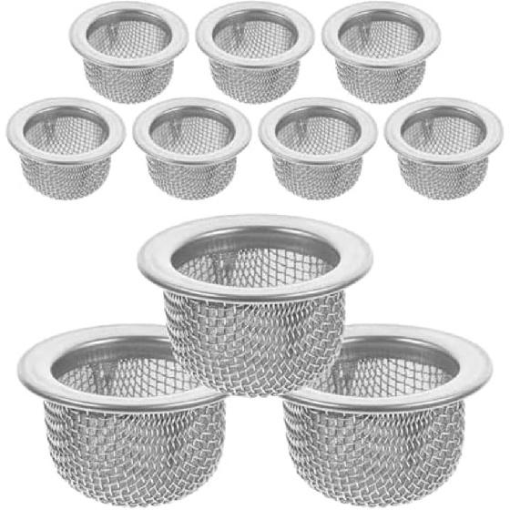 10Pcs Double Screen Filter Cocktail Smoker Screen Mini Mesh Bowl Screen Filter for Whiskey Smoker Easy Install