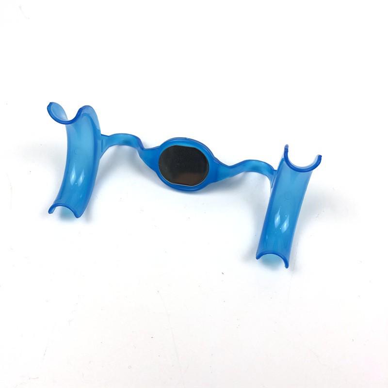 

M-Shaped Mirror Mouth Opener for Teeth Whitening and Veneer Retracting синий