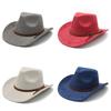 Style Mens Wool Felt Fedora Hat With Wide Brim For Vintage Party Wear