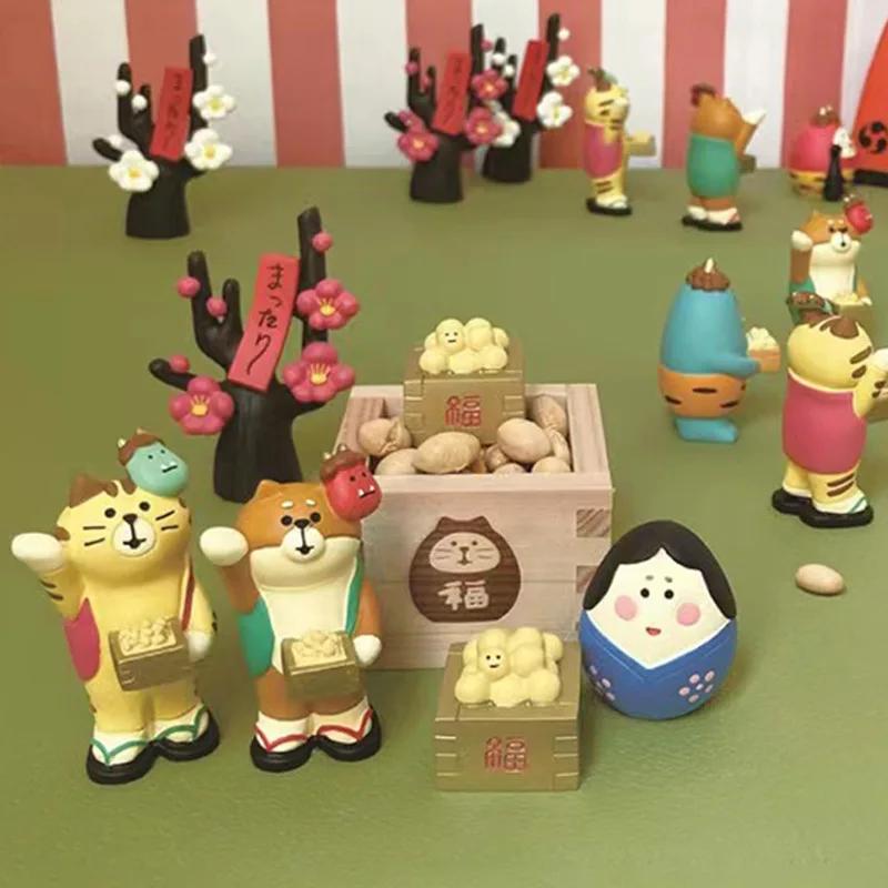 ZAKKA Japanese INS Creative Resin Modle Cat Trend Play Miniature Gift Resin DIY Home Craft Small Ornaments Desktop Decoration