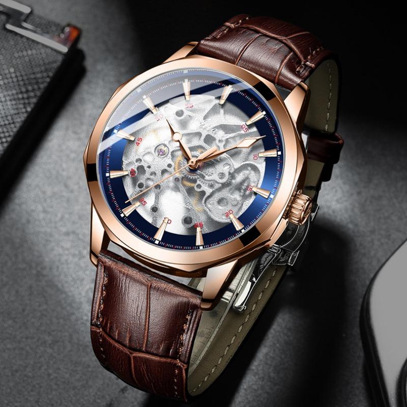 AILANG Uhren Herren Automatik Vollskelett Mechanische Uhr Neue Herrenuhren Wasserdicht