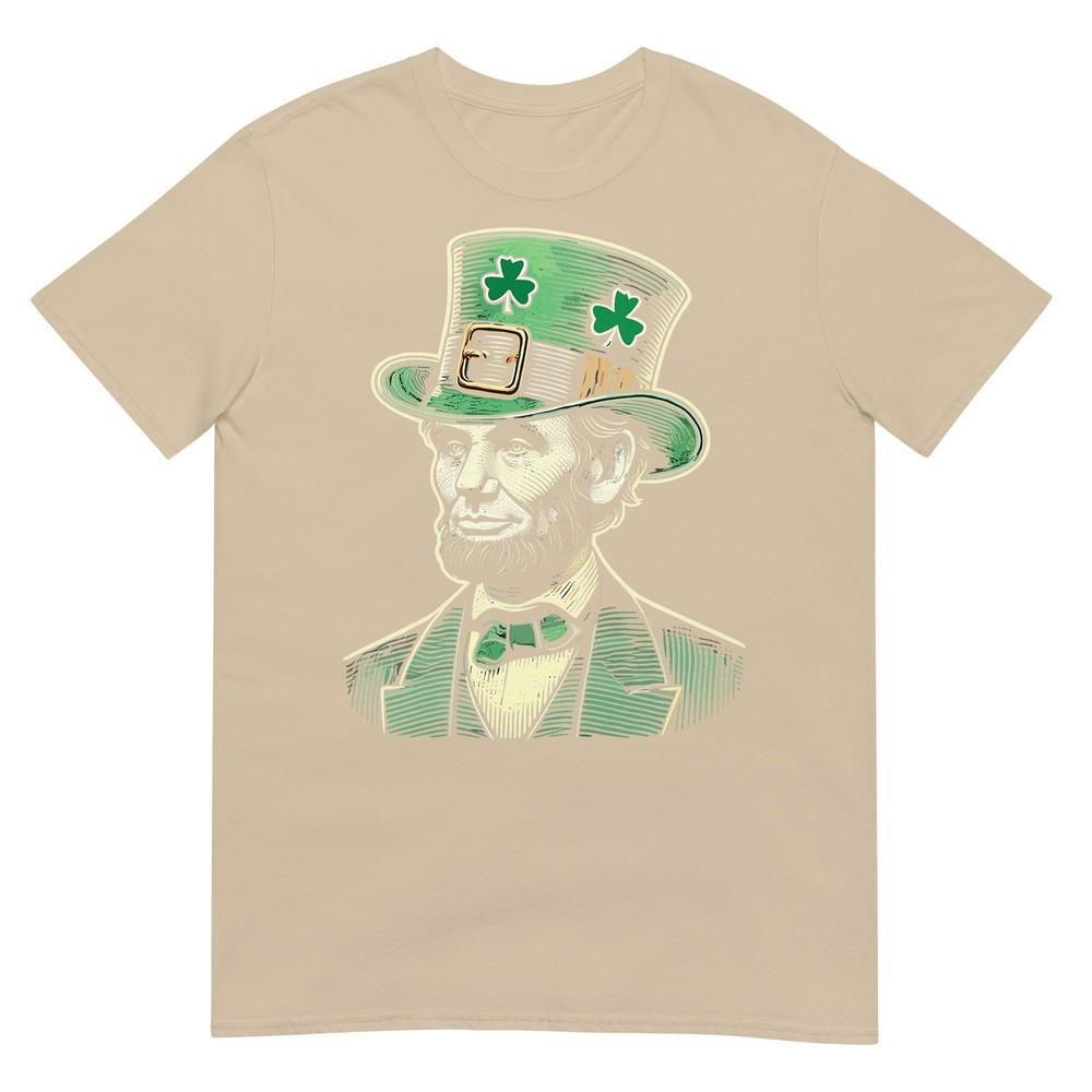 Unisex Patriotic St Patricks Day Irish Abraham Lincoln Funny TShirt