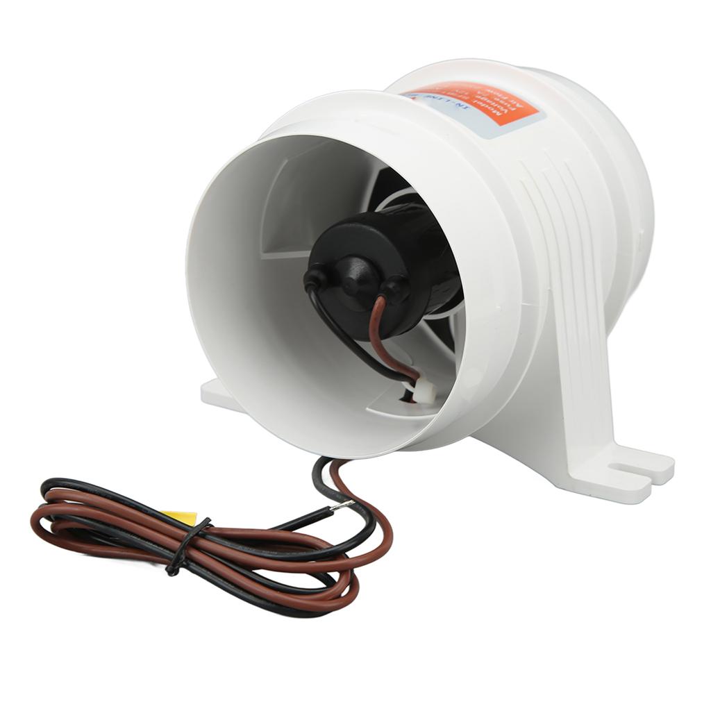 4 Zoll Inline-Bilgenluftgebläse DC12V 235CFM Elektrischer Marine-Inline-Lüfter mit hohem Luftdurchsatz für Wohnmobile Boote Yac