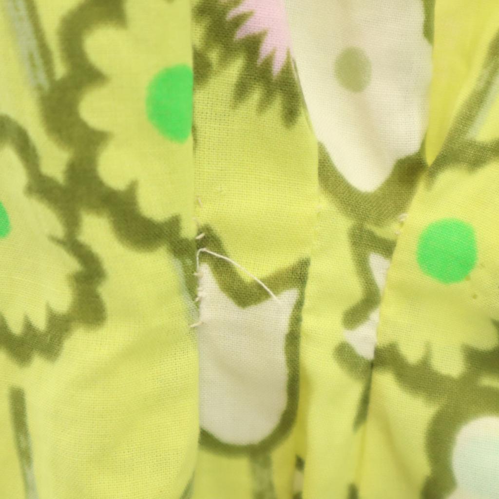 Marni Made In Italy Floral No Sleeve Shirt 40 Yellow Women Used