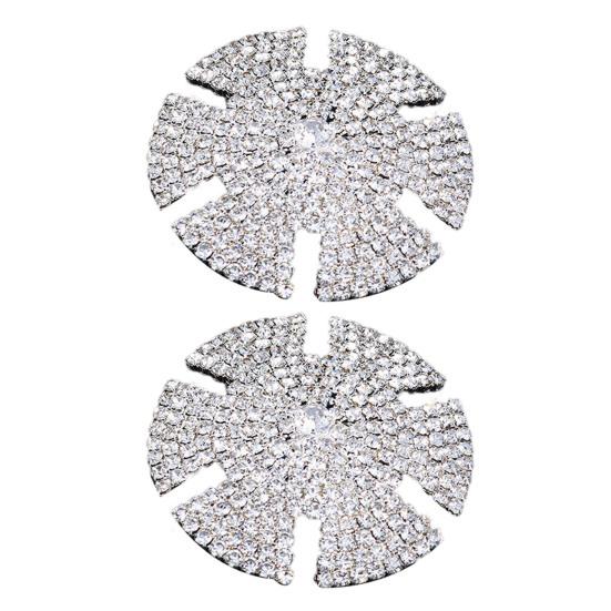 1 Pair Beautiful Sexy Lightweight Nipple Sticker Rhinestone Embedded Breast Cover Pasties Body Jewelry